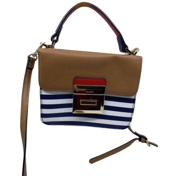 Aldo Cute Stripped Faux Leather Cross Body Bag - Picture 1 of 10
